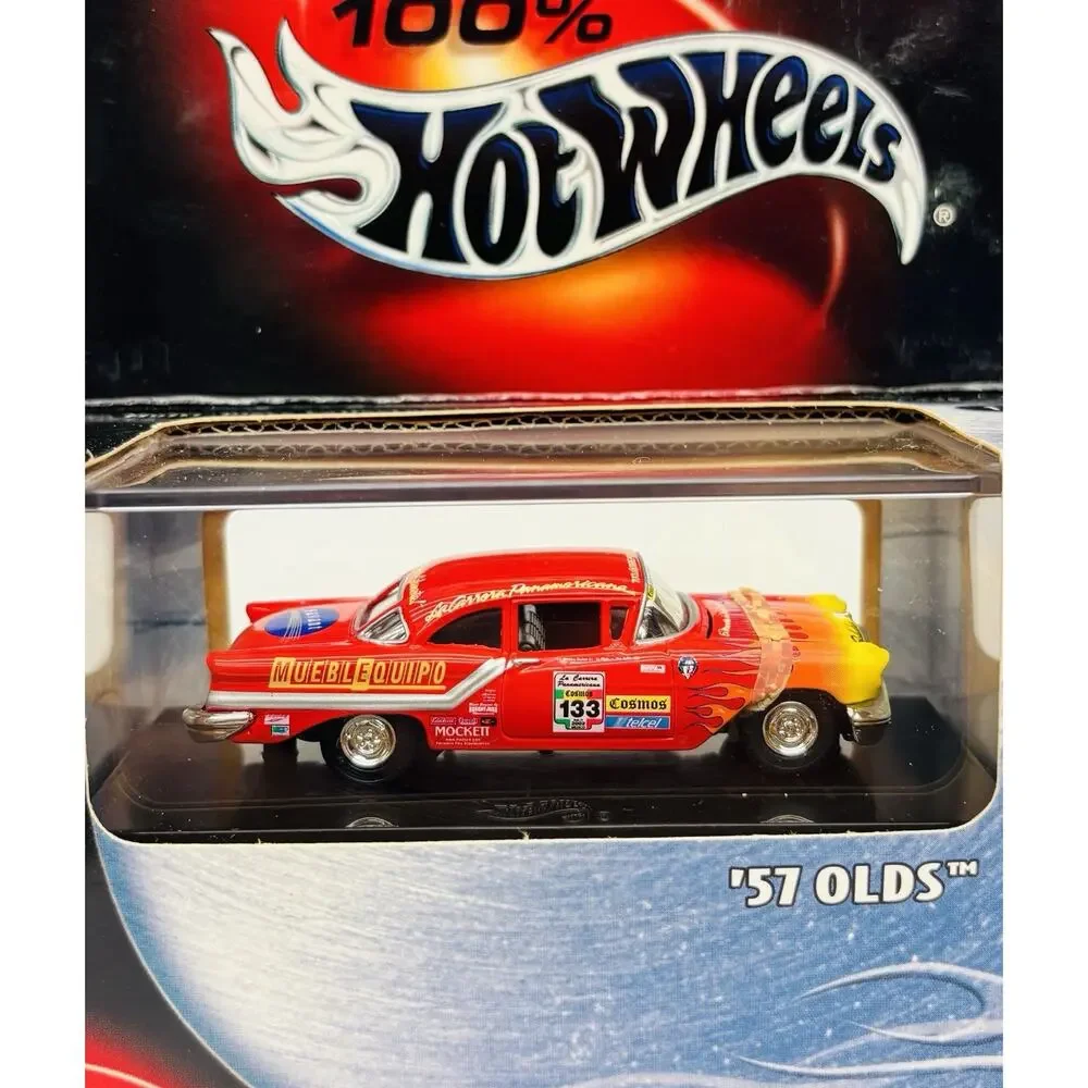 100% Hot Wheels '57 Olds Red Cool Collectibles Black Box 57343 Sealed